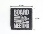 Schiefer Untersetzer Snowboard Board Meeting - Geschenk für Snowboarde – Bild 4