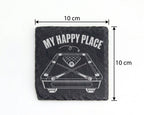 Schiefer Untersetzer Billard My Happy Place - Geschenk Für Pool Spiele – Bild 4