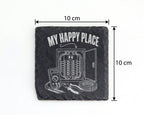 Schiefer Untersetzer Sicherungskasten My Happy Place - Geschenk für El – Bild 4