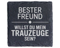 Schiefer Untersetzer Bester Freund Willst Du Mein Trauzeuge Sein - Ges – Bild 1