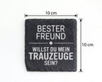 Schiefer Untersetzer Bester Freund Willst Du Mein Trauzeuge Sein - Ges – Bild 4