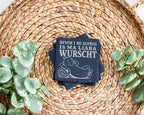 Schiefer Untersetzer Bayrisch Bevor i mi aufreg is ma liaba wurscht -  – Bild 3