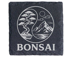 Schiefer Untersetzer Bonsai Yin Yang - Zen Geschenk für Hobbygärtner & – Bild 1