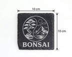 Schiefer Untersetzer Bonsai Yin Yang - Zen Geschenk für Hobbygärtner & – Bild 4