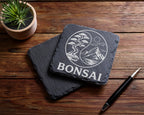 Schiefer Untersetzer Bonsai Yin Yang - Zen Geschenk für Hobbygärtner & – Bild 5