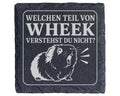 Schiefer Untersetzer Meerschweinchen Welchen Teil von Wheek verstehst  – Bild 1