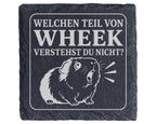Schiefer Untersetzer Meerschweinchen Welchen Teil von Wheek verstehst  – Bild 1
