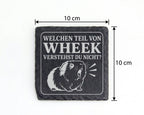 Schiefer Untersetzer Meerschweinchen Welchen Teil von Wheek verstehst  – Bild 4