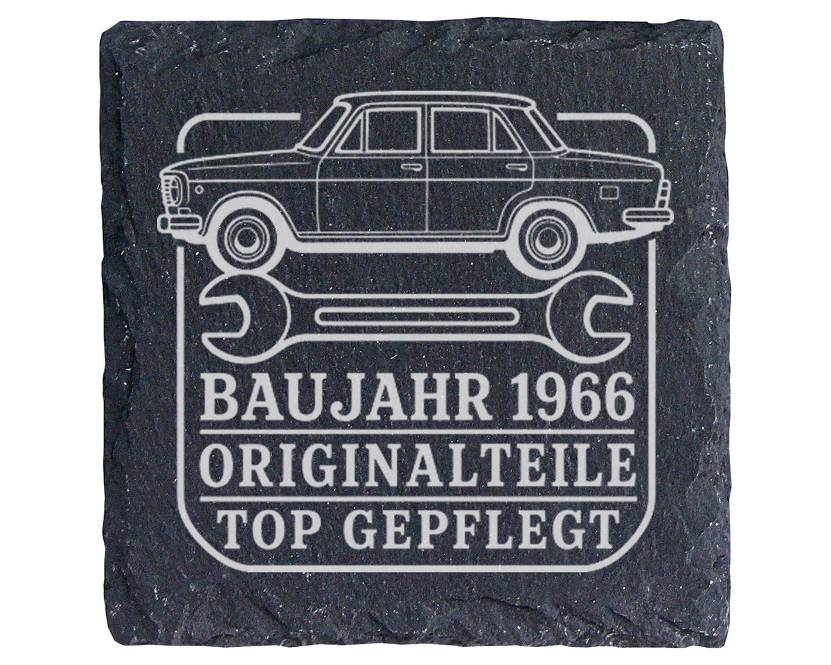 Schiefer Untersetzer Baujahr 1966 Originalteile gepflegt - 60. Geburts – Bild 1