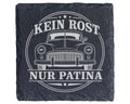 Schiefer Untersetzer Oldtimer Kein Rost nur Patina - Lustiges Geburtst – Bild 1