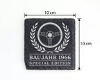 Schiefer Untersetzer Baujahr 1966 Special Edition - 60. Geburtstag Ges – Bild 4