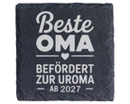 Schiefer Untersetzer Beste Oma Befördert Zur Uroma Personalisiert - Ge – Bild 1