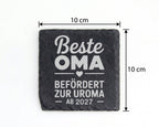 Schiefer Untersetzer Beste Oma Befördert Zur Uroma Personalisiert - Ge – Bild 4