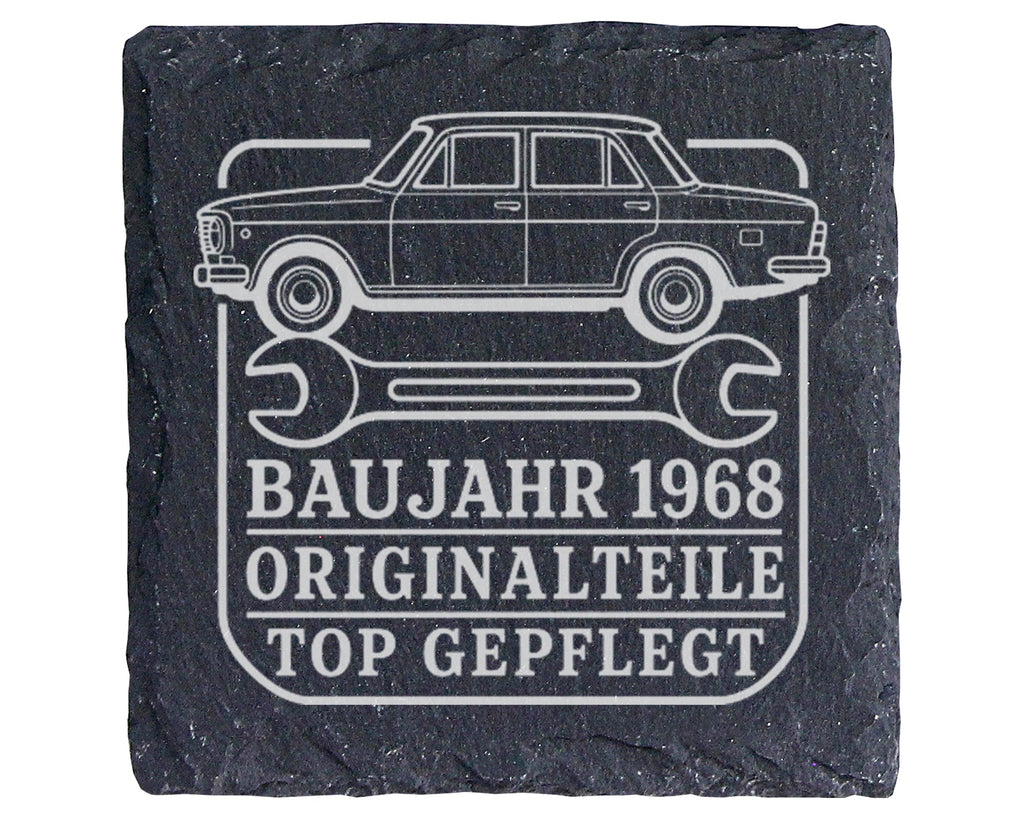 Schiefer Untersetzer Baujahr 1968 Originalteile gepflegt - 58. Geburts – Bild 1