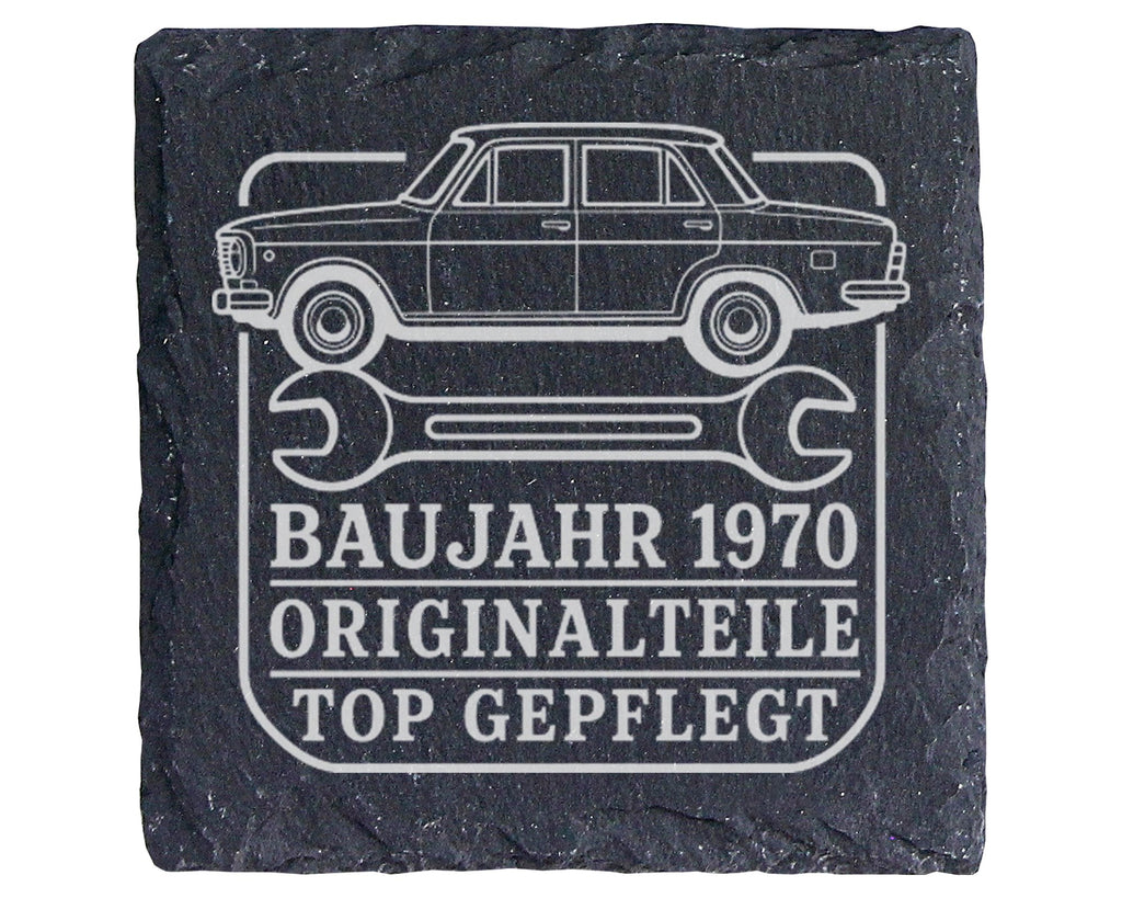 Schiefer Untersetzer Baujahr 1970 Originalteile gepflegt - 56. Geburts – Bild 1