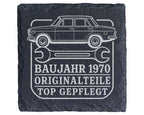 Schiefer Untersetzer Baujahr 1970 Originalteile gepflegt - 56. Geburts – Bild 1