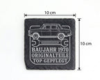 Schiefer Untersetzer Baujahr 1970 Originalteile gepflegt - 56. Geburts – Bild 4