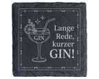 Gin Untersetzer Schiefertafel, Lange Rede kurzer GIN Geschenk, Gin Lie – Bild 1