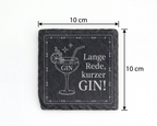 Gin Untersetzer Schiefertafel, Lange Rede kurzer GIN Geschenk, Gin Lie – Bild 4