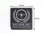 Schiefer Untersetzer Baujahr 1967 Special Edition - 59. Geburtstag Ges – Bild 4