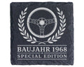Schiefer Untersetzer Baujahr 1968 Special Edition - 58. Geburtstag Ges – Bild 1