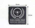 Schiefer Untersetzer Baujahr 1968 Special Edition - 58. Geburtstag Ges – Bild 4