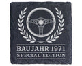 Schiefer Untersetzer Baujahr 1971 Special Edition - 55. Geburtstag Ges – Bild 1