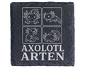 Schiefer Untersetzer Axolotl Arten - Süßes Geschenk für Aquarium Fans  – Bild 1