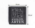 Schiefer Untersetzer Axolotl Arten - Süßes Geschenk für Aquarium Fans  – Bild 4