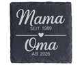 Schiefer Untersetzer Mama Wird Oma Personalisiert - Geschenk Für Zukün – Bild 1