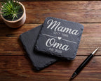 Schiefer Untersetzer Mama Wird Oma Personalisiert - Geschenk Für Zukün – Bild 5