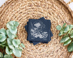 Schiefer Untersetzer Samurai Frosch Japanische Welle - Geschenk für Ja – Bild 3