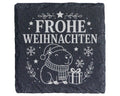 Schiefer Untersetzer Weihnachtstasse Capybara Frohe Weihnachten - Süße – Bild 1