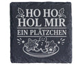 Schiefer Untersetzer Weihnachtstasse Ho Hol mir ein Plätzchen - Lustig – Bild 1