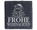 Schiefer Untersetzer Weihnachtstasse Katze Frohe Weihnachten - Lustige – Bild 1
