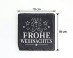 Schiefer Untersetzer Weihnachtstasse Lebkuchenmann Frohe Weihnachten - – Bild 4