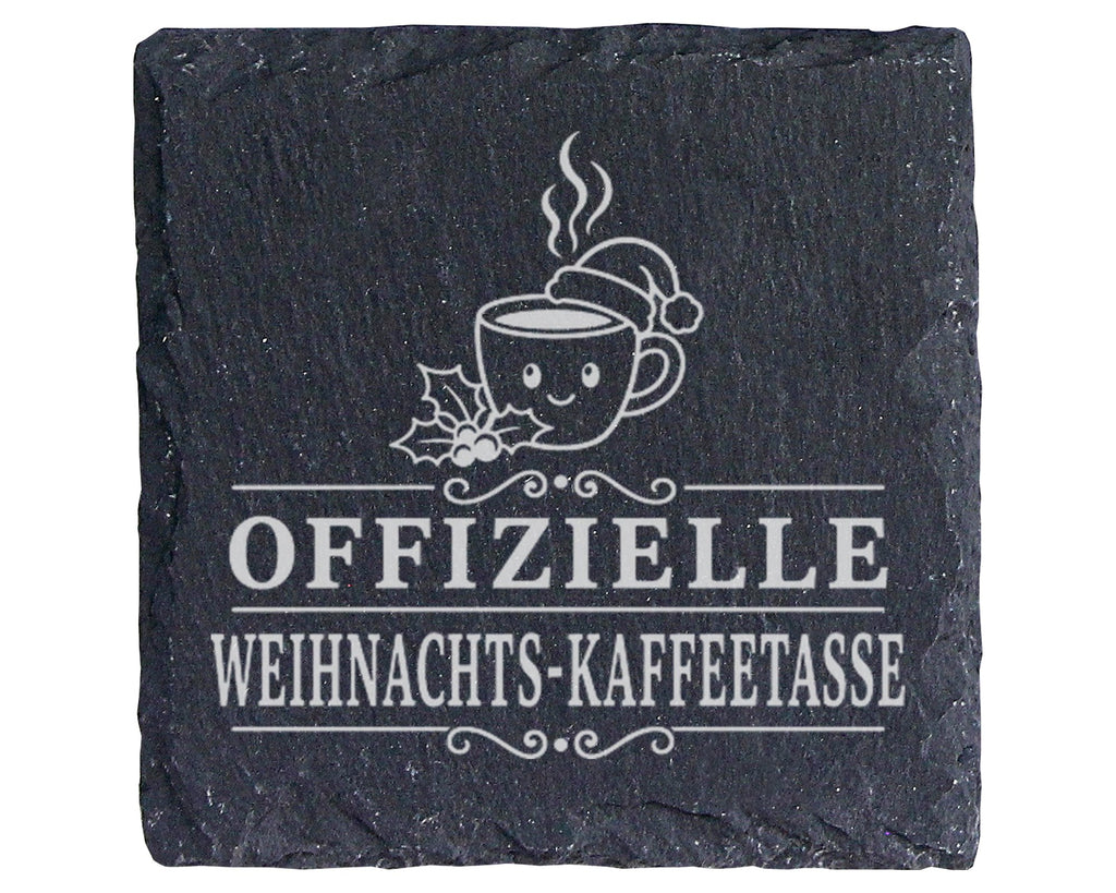 Schiefer Untersetzer Offizielle Weihnachts - Lustiges Geschenk für Kol – Bild 1
