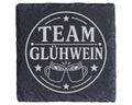 Schiefer Untersetzer Team Glühwein - Weihnachtsmarkt Geschenk für Koll – Bild 1
