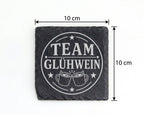 Schiefer Untersetzer Team Glühwein - Weihnachtsmarkt Geschenk für Koll – Bild 4