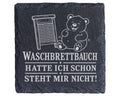 Schiefer Untersetzer Waschbrettbauch hatte ich schon steht mir nicht - – Bild 1