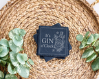 Gin Untersetzer Schiefertafel, It's GIN o'Clock Geschenk, Gin Liebhabe – Bild 3
