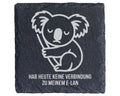 Schiefer Untersetzer Koala Spruch Keine Verbindung Zu Meinem E-LAN - L – Bild 1