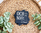 Schiefer Untersetzer Schach Och nöö - Lustiges Geschenk für Schachspie – Bild 3