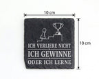 Schiefer Untersetzer Schach Ich verliere nicht gewinne oder lerne - Ge – Bild 4