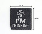 Schiefer Untersetzer Schach I'm Thinking - Geschenk für Schachspieler, – Bild 4