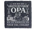 Schiefer Untersetzer Amateurfunker Opa wie ein normaler nur viel coole – Bild 1