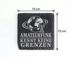 Schiefer Untersetzer Amateurfunk kennt keine Grenzen - Geschenk für Fu – Bild 4