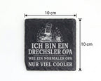 Schiefer Untersetzer Drechsler Opa wie ein normaler nur viel cooler -  – Bild 4
