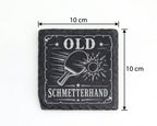 Schiefer Untersetzer Tischtennis Old Schmetterhand - Lustiges Geschenk – Bild 4