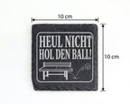Schiefer Untersetzer Tischtennis Heul nicht hol den Ball - Lustiges Ge – Bild 4
